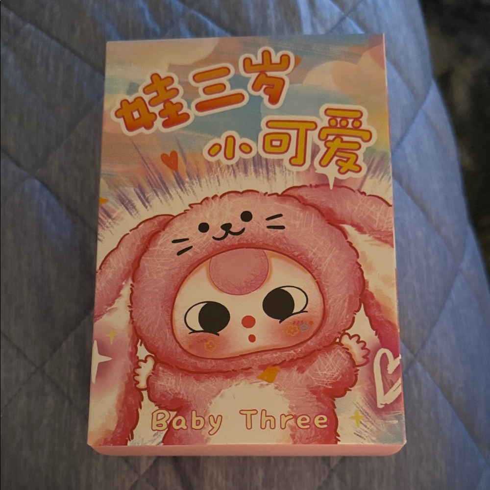 Baby Three Pink Bunny Doll